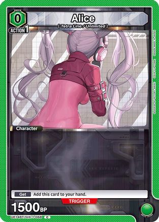 Alice (068) (Box Topper Foil) (UE14BT/NIK-1-068) - UE14BT GODDESS OF VICTORY NIKKE Foil