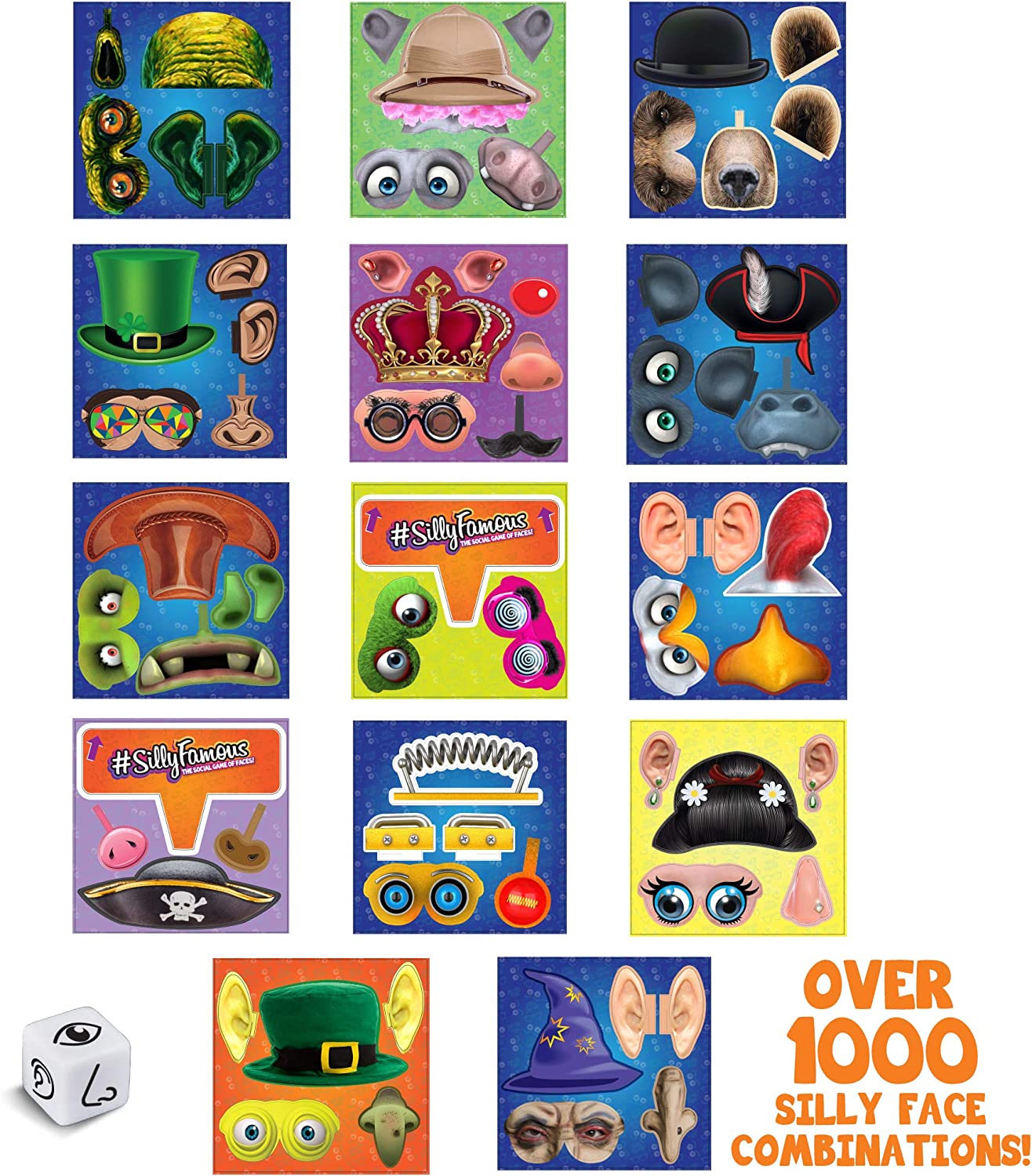 Anker Art #SillyFamous Silly Face Glasses Game Set