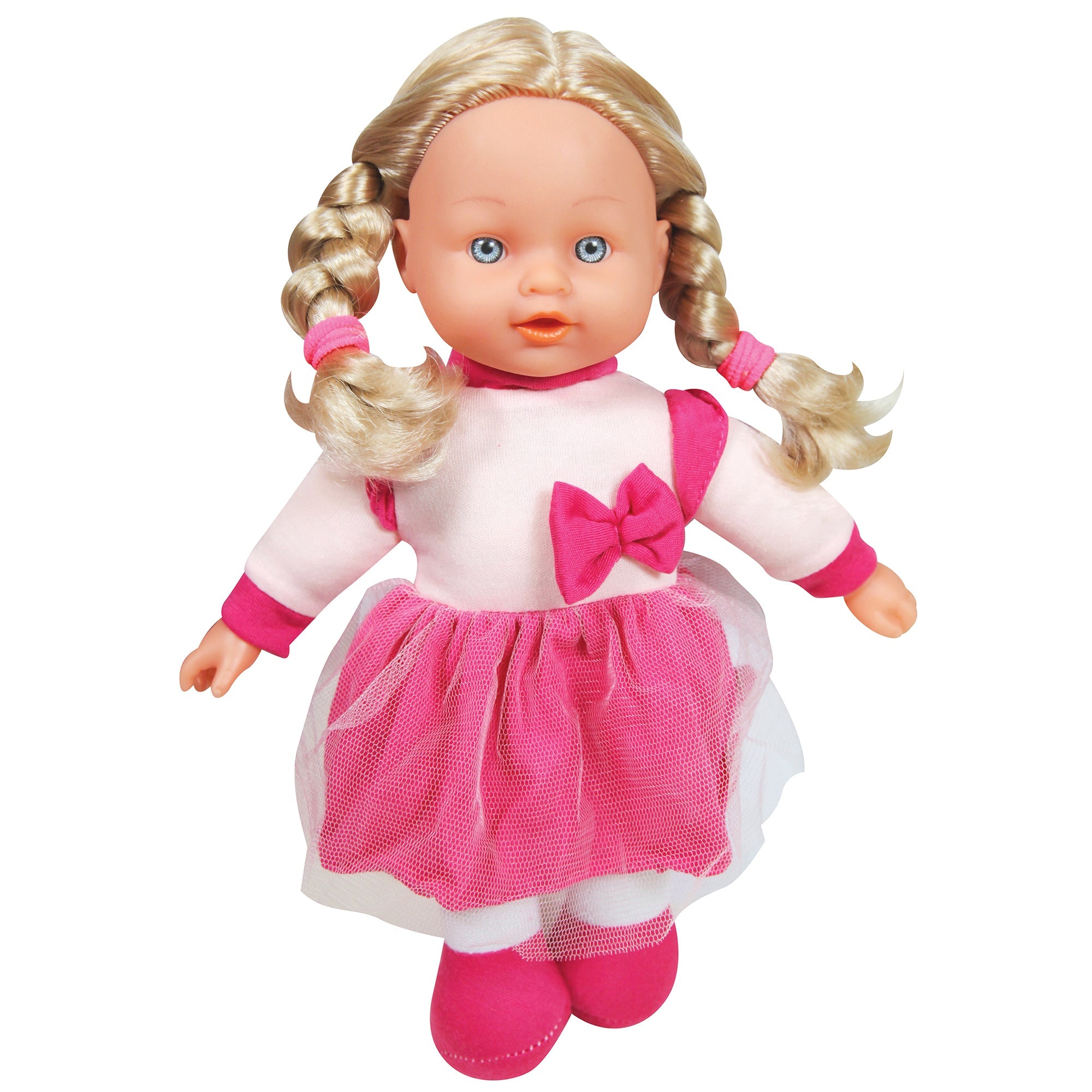 Adorable 12 Doll Playset with Stroller. Bed. and Highchair